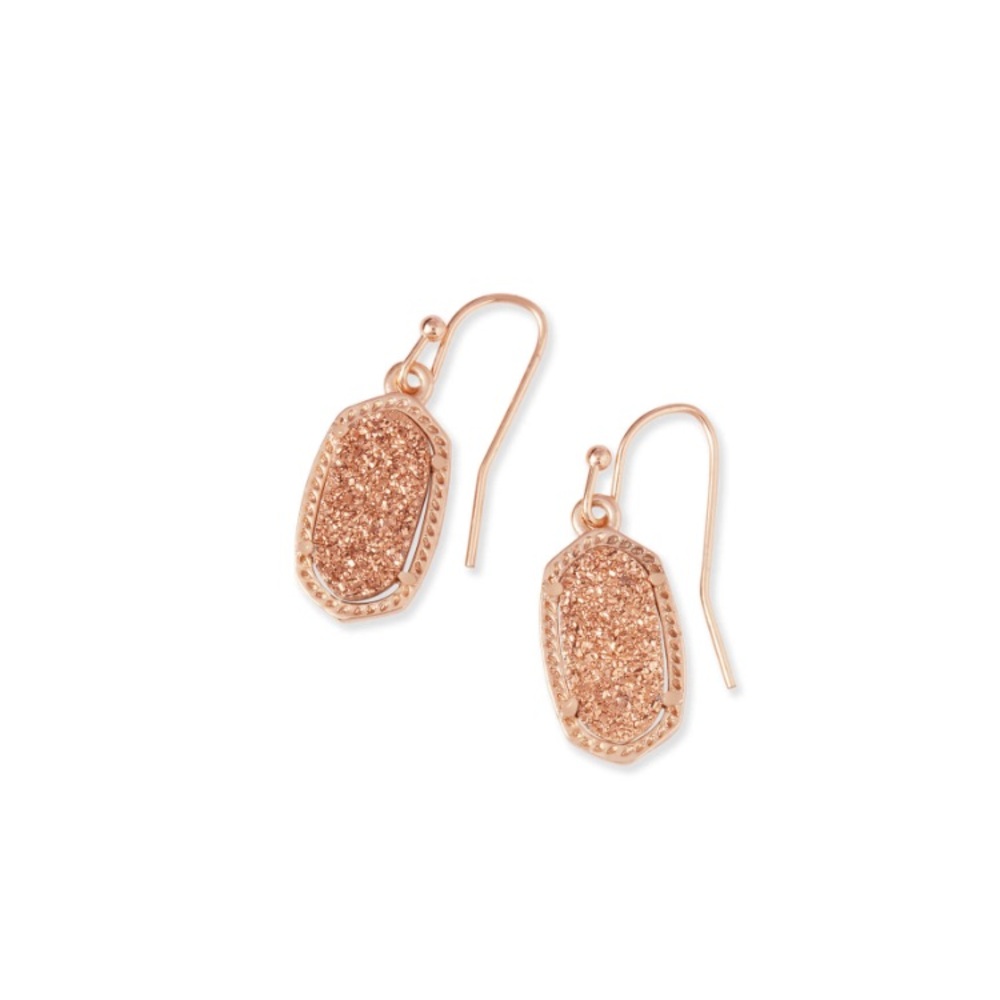 Kendra Scott Lee Earrings in Rose Gold Drusy